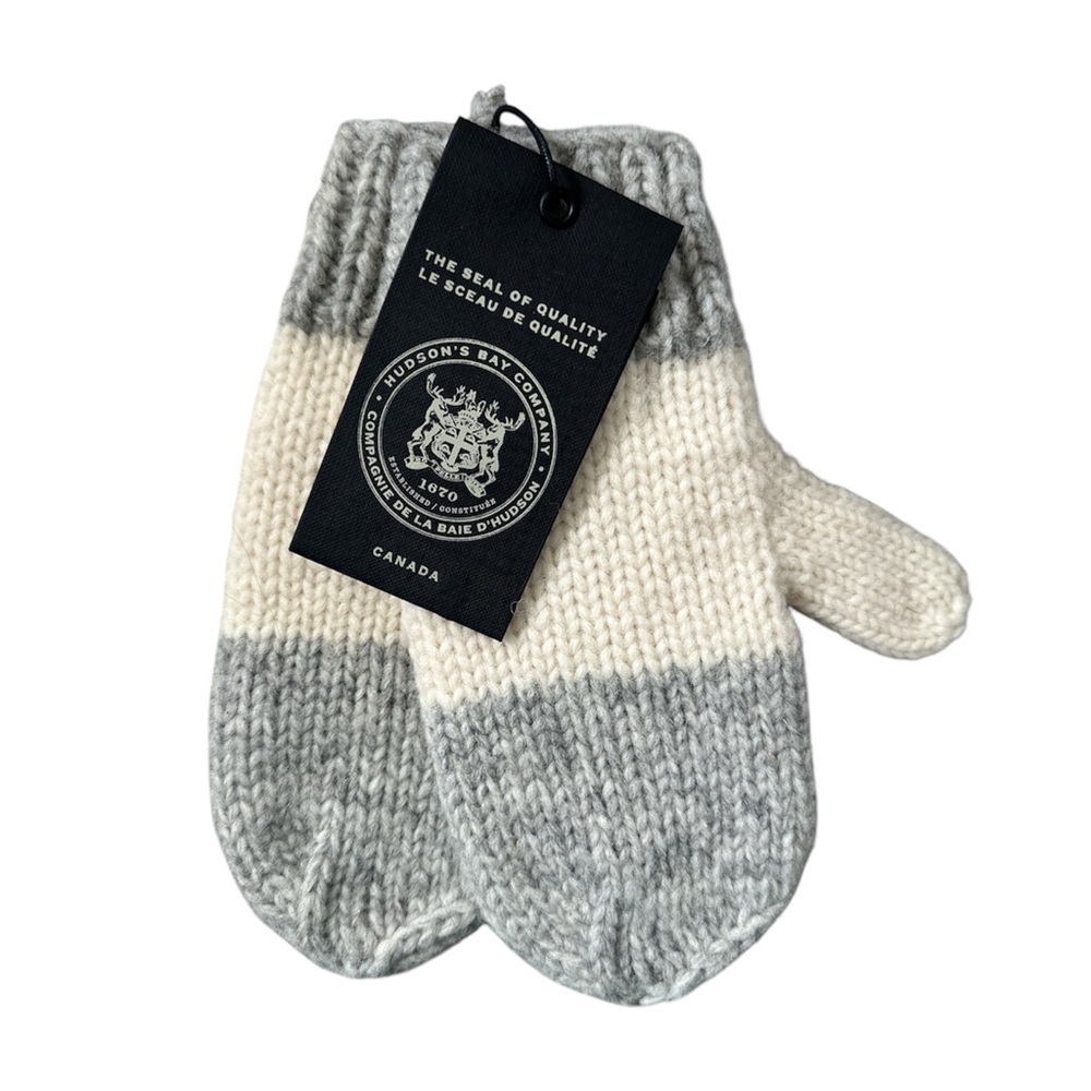 Hudson’s Bay Company HBC Stripes Hand Knit Mittens